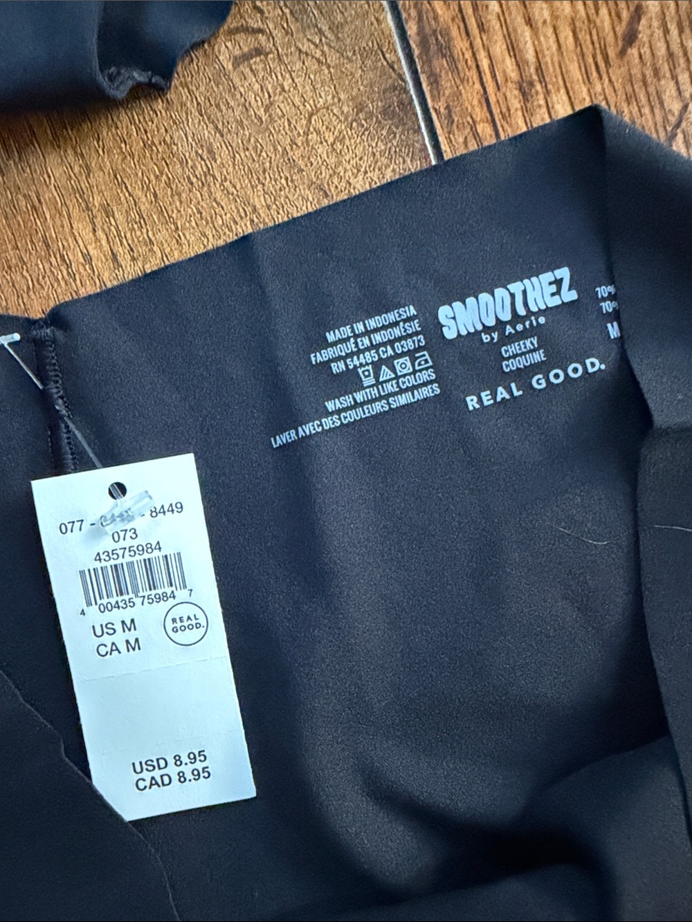 aerie Seamless Bikini Briefs Pack - Black & Blue - Picture 2 of 2